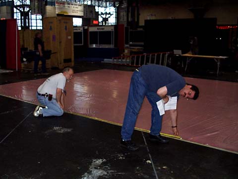 Rick and Brad marking edge