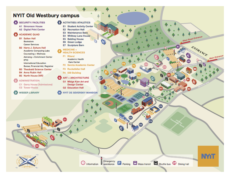 NYIT Campus Map