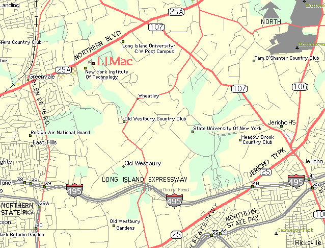 Local area map-North Central Nassau County